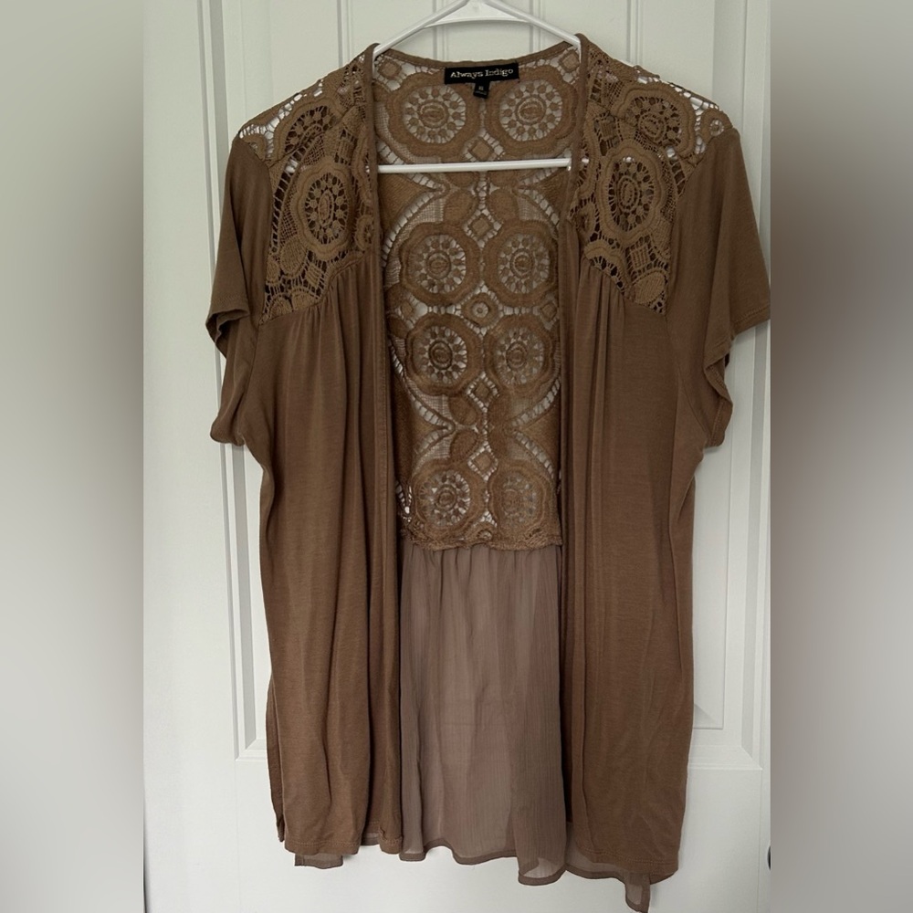 Always Indigo lace jacket XL